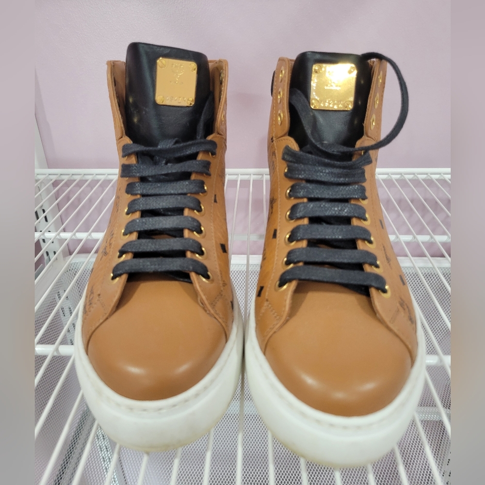 MCM Womens Sneakers|Cognac Size 37